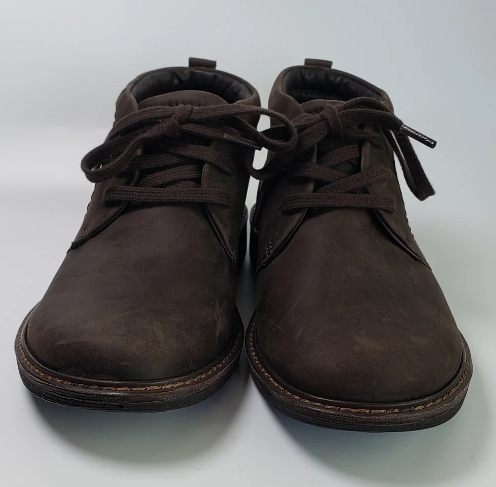 Ecco Chukka Brown Leather Hydro Max Lace Up Boot Size 39